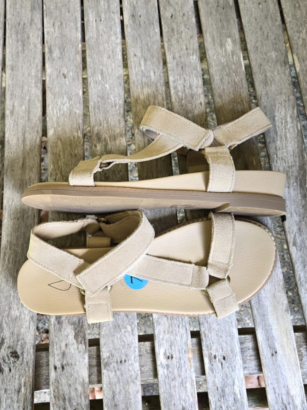 New JOIE Winona Beige Suede Sandals Shoes 7.5